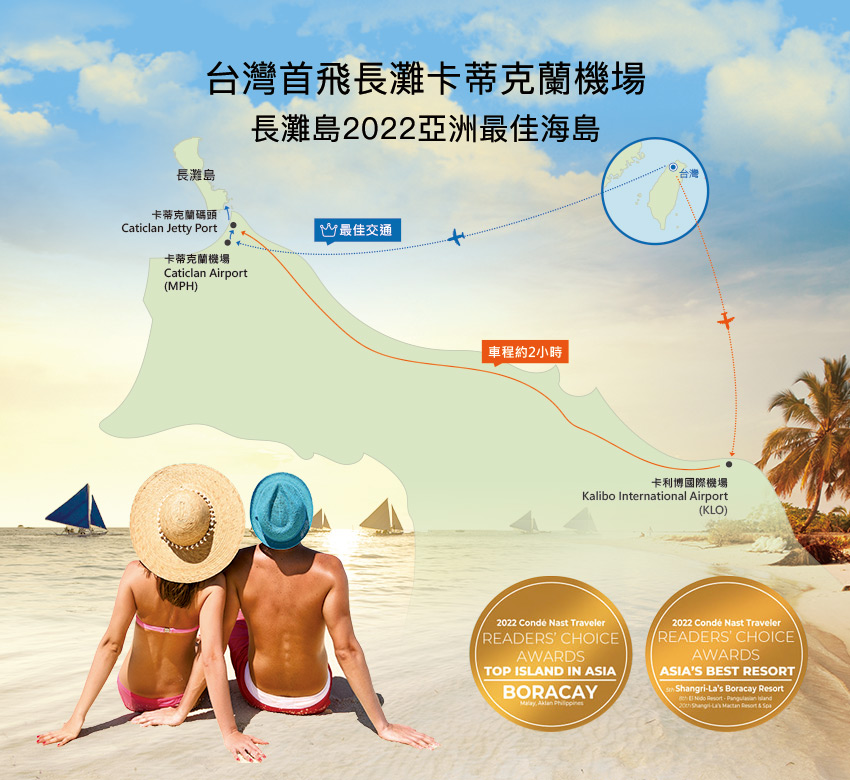 直飛長灘島